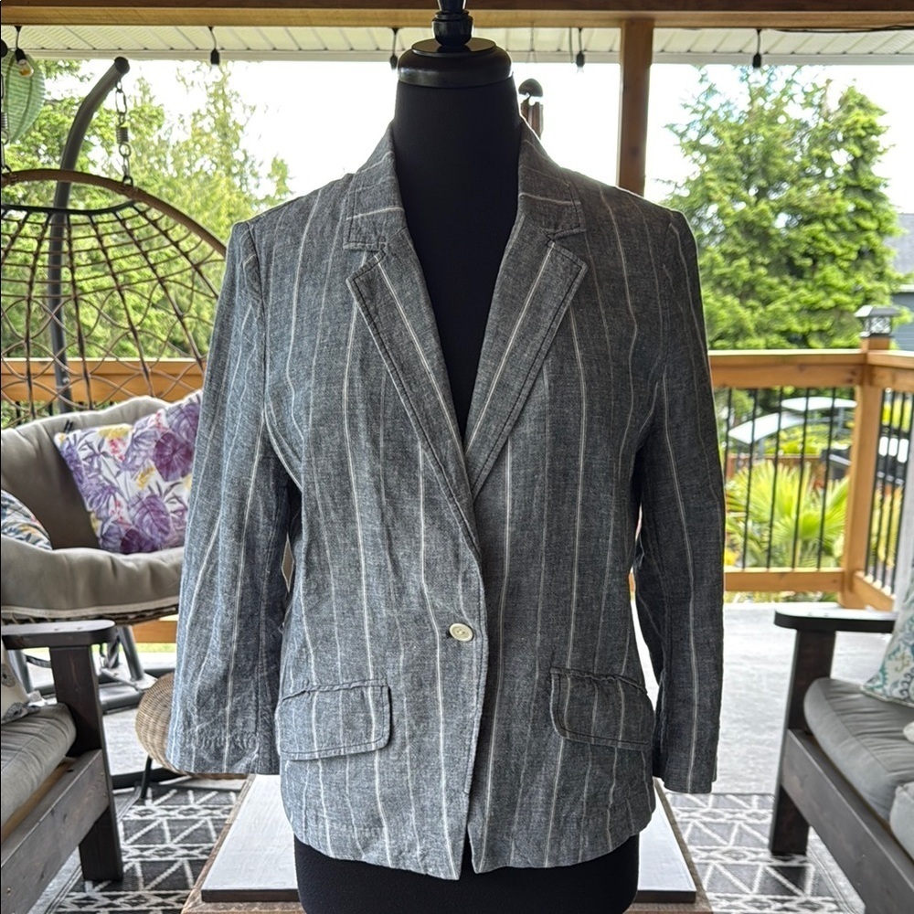 American Eagle | Linen Blend Blazer
